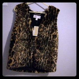 NWT Michael Kors Fur Vest